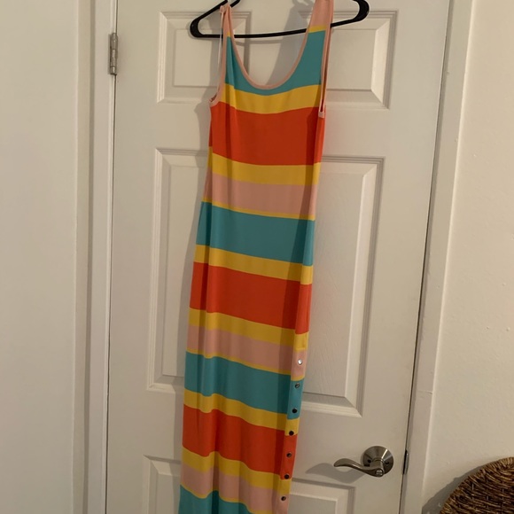 Bright maxi dress size large - Picture 1 of 5